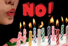 Soffiare sulle candeline di compleanno